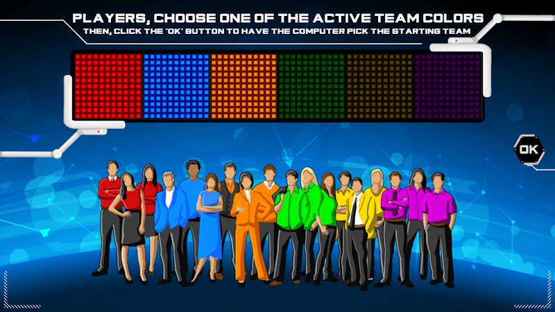 The Bible Game active team colors